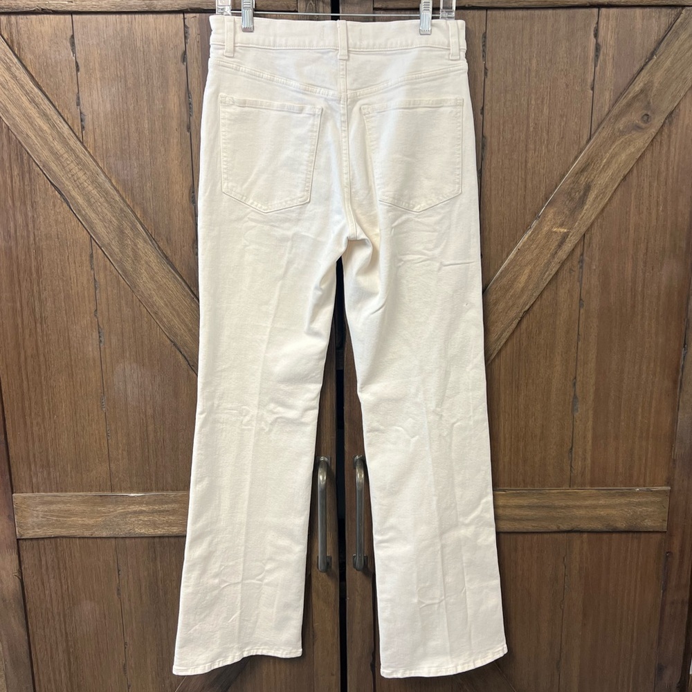 Madewell Relaxed Bootcut Jeans Vintage Ivory Stretch High Rise Size 28 NWT - Picture 6 of 12